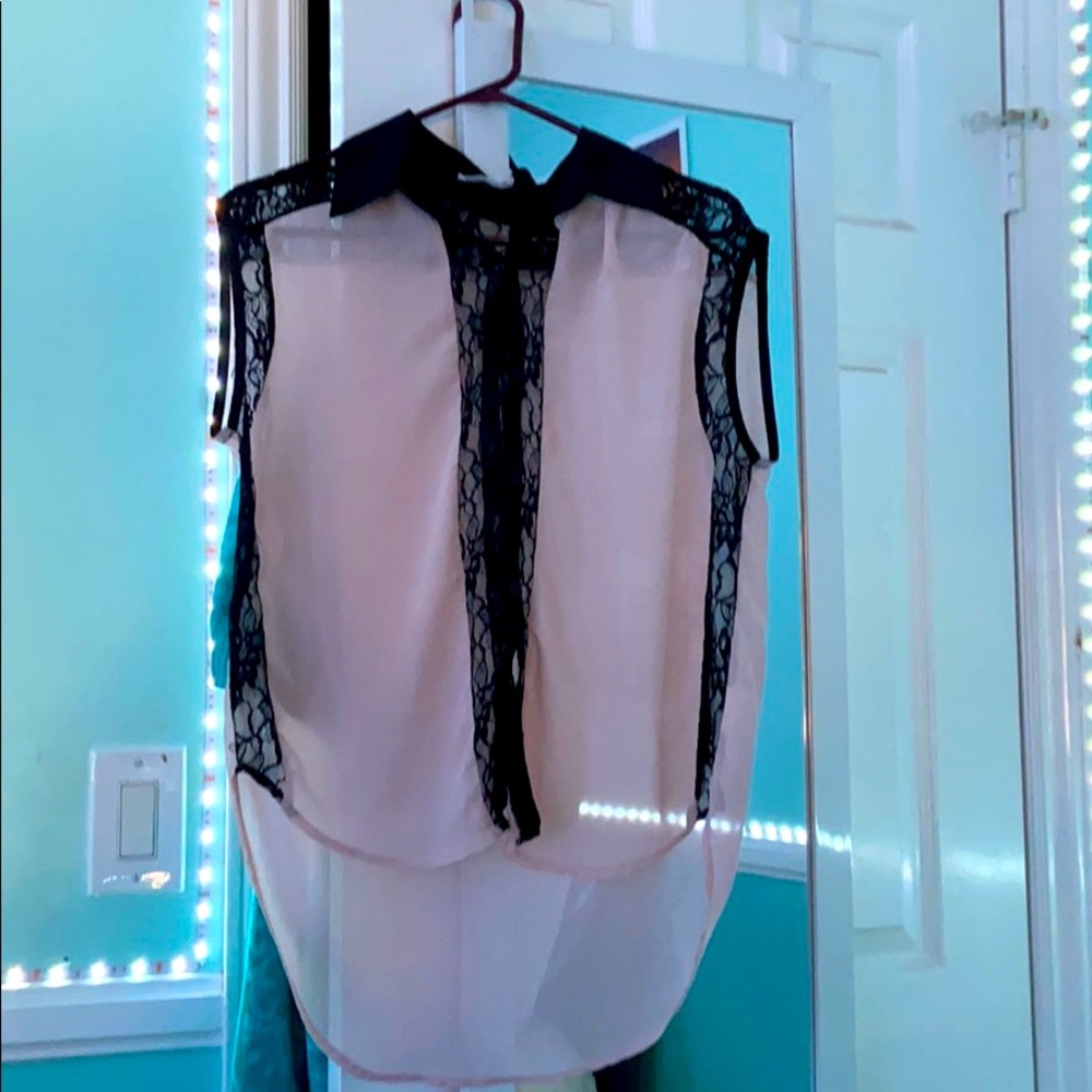 Lacey collard shirt
